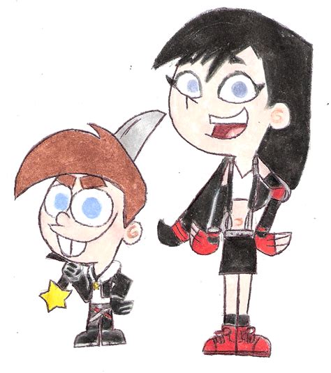 timmy and trixie|Timmy's fantasy relationship with Trixie .